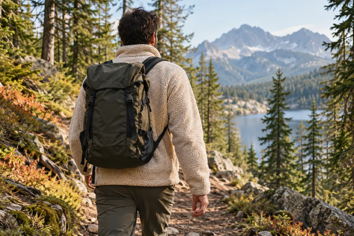 Doğa yürüyüşü için outdoor mont kullanımı